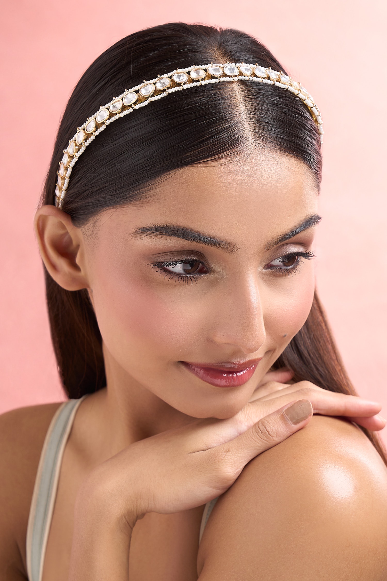 Polki & Pearl Hair Band 