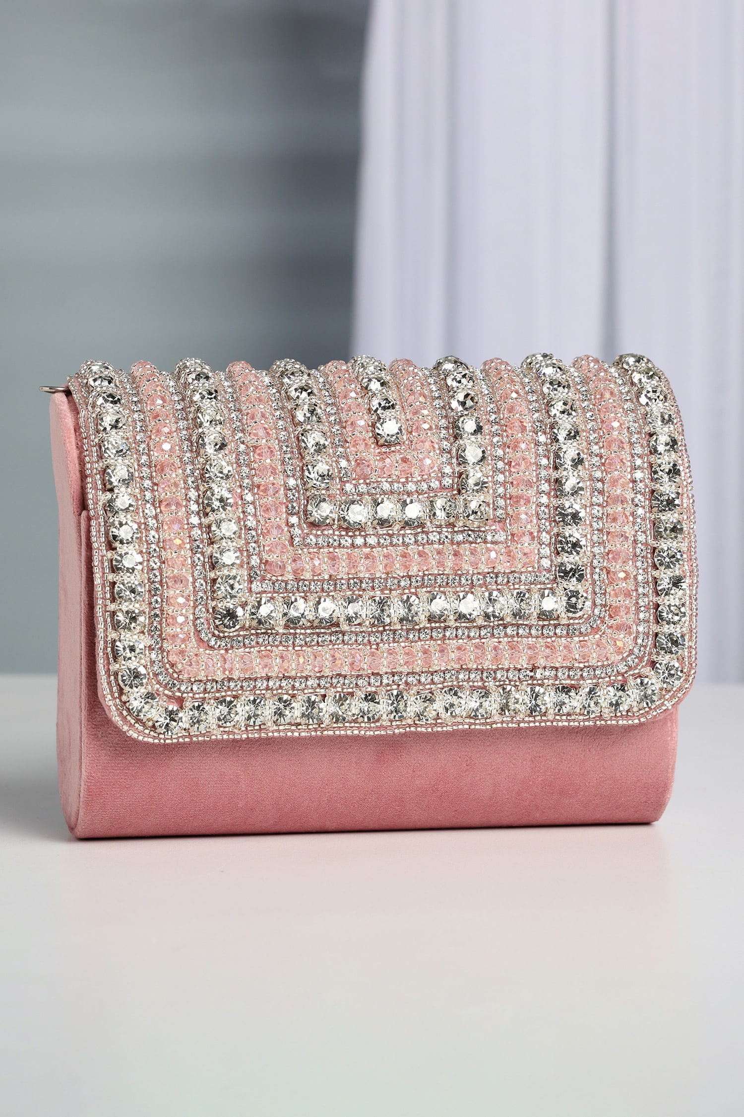 Embellished Suede Handbag 