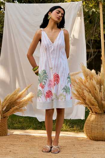 women linen dress with sleeves Amy linen Dress with short sleeves – LittleWomenAtelier main image 1