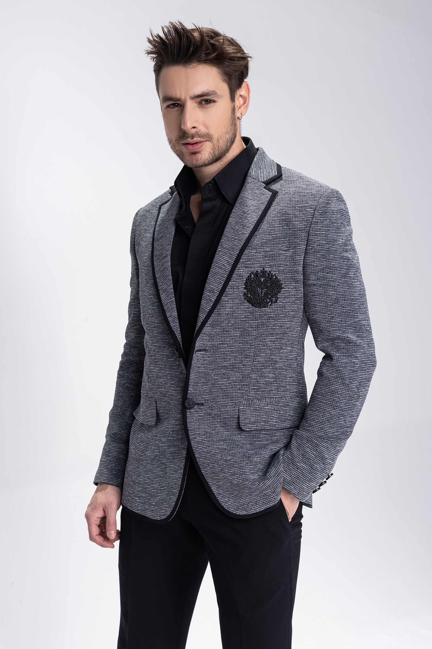 ★送料・関税込★AVANDRESS★Boyfriend Single Blazer★ MUSINSA | AVANDRESS Boyfriend Single Blazer BLACK