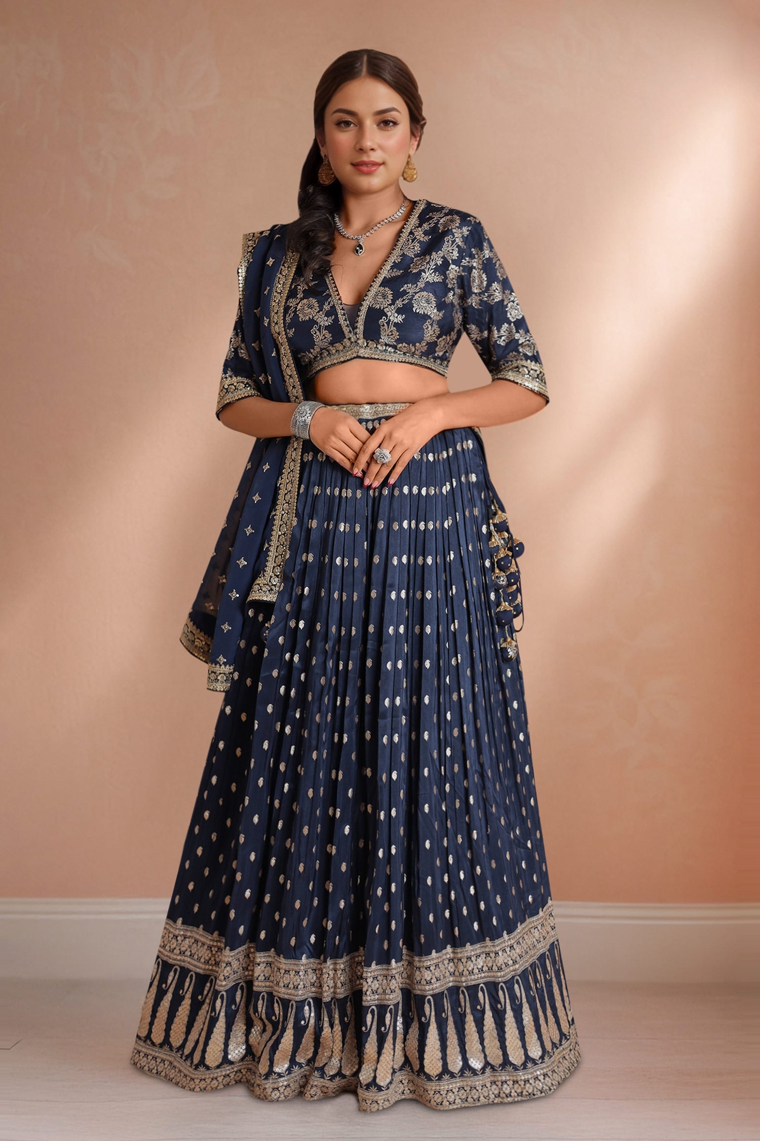 Geometric Pattern Lehenga Set 