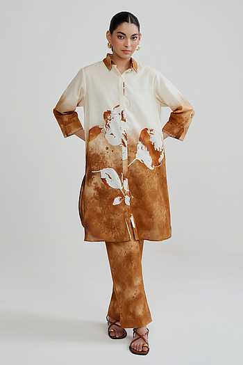 Rustic Bloom Kurta & Pant Set