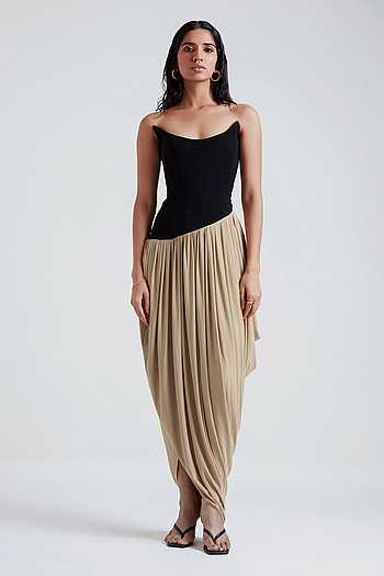 Zosia Asymmetric Drop Waist Gown