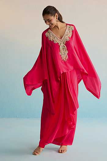 Iridessa Hot Pink Kaftan Set
