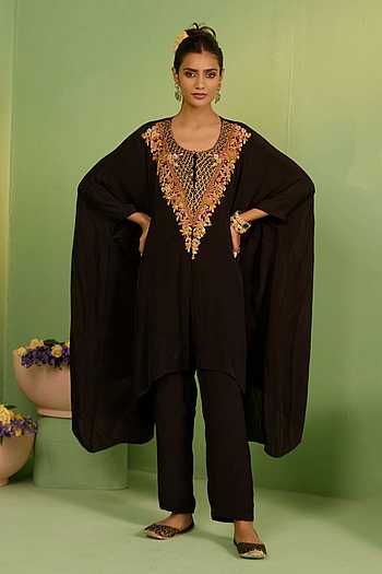 Mahala Black Kaftan Set