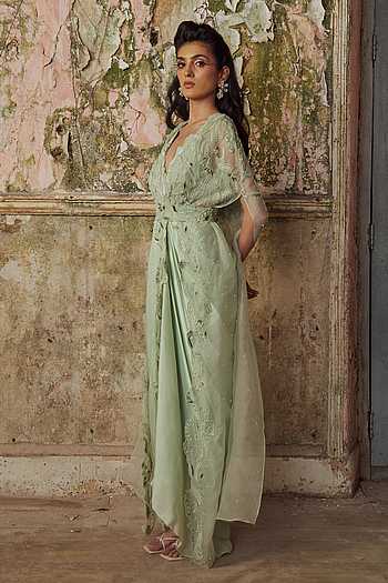 organza dress india PRM INDIA Swara Readymade Organza Dress wholesale womens suits supplier online