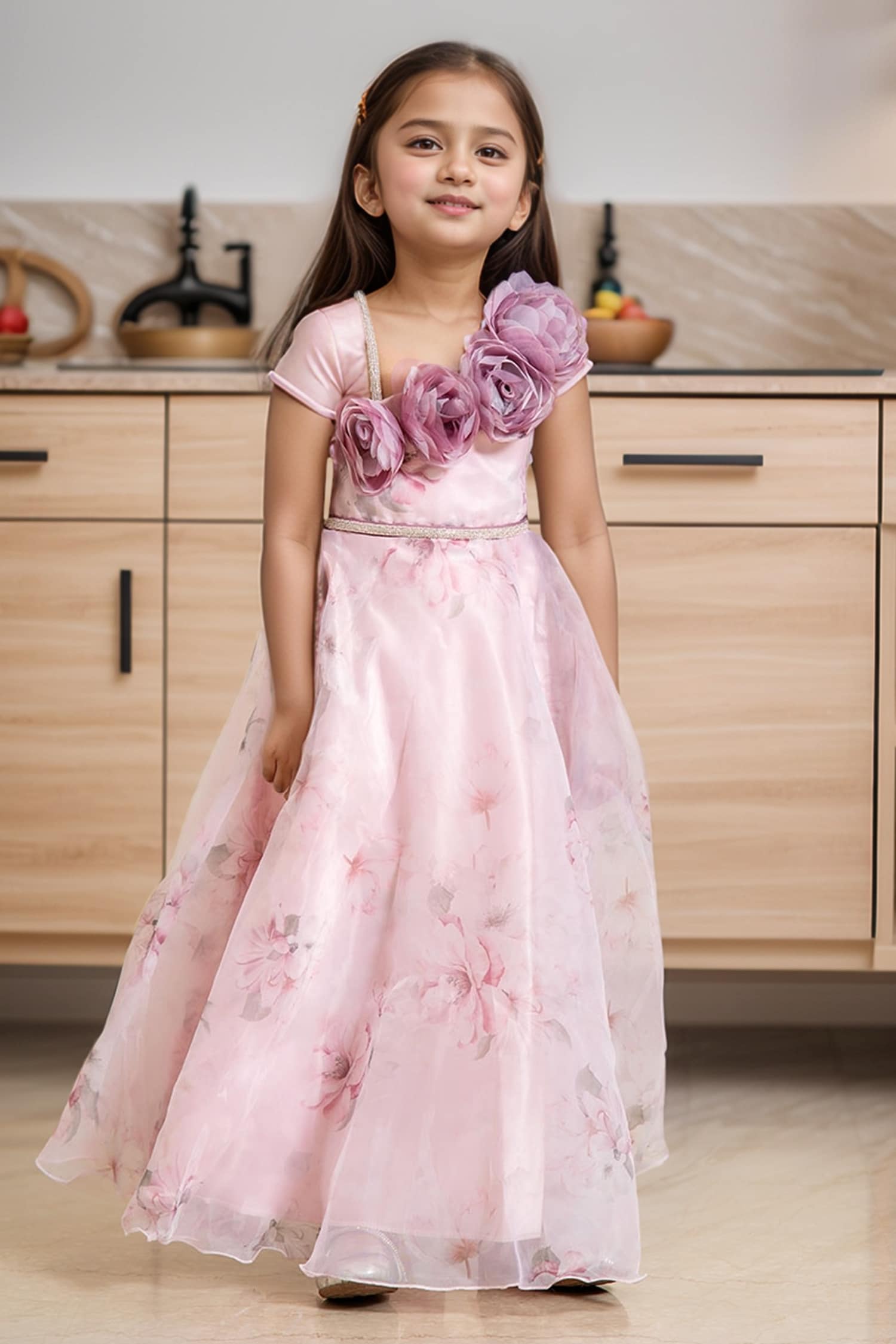 Designer Floral Gown 