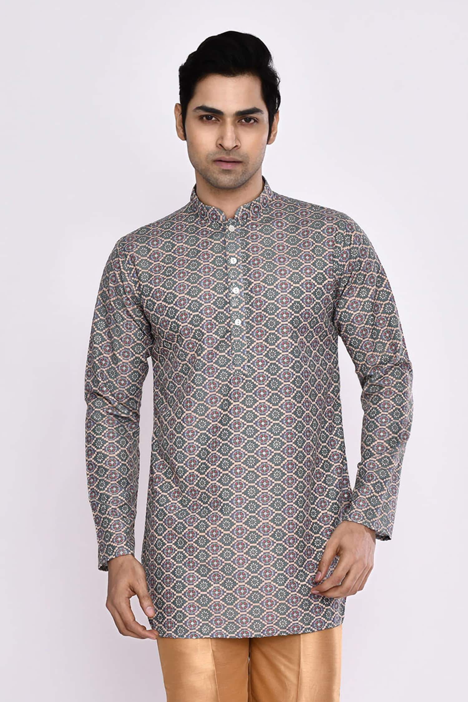 Multi Color Printed Kurta 