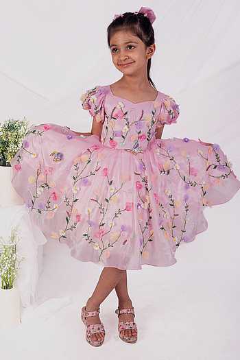 knee length dresses for ladies Luxury Girl Show Dress Champagne / 120cm (5T) 4-5 Years