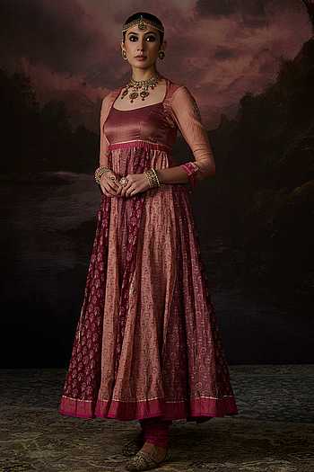Saima Floral Print Anarkali