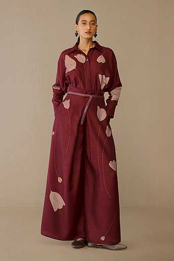 Trendy Maroon Tops for Women | Shop Designer Tops Online