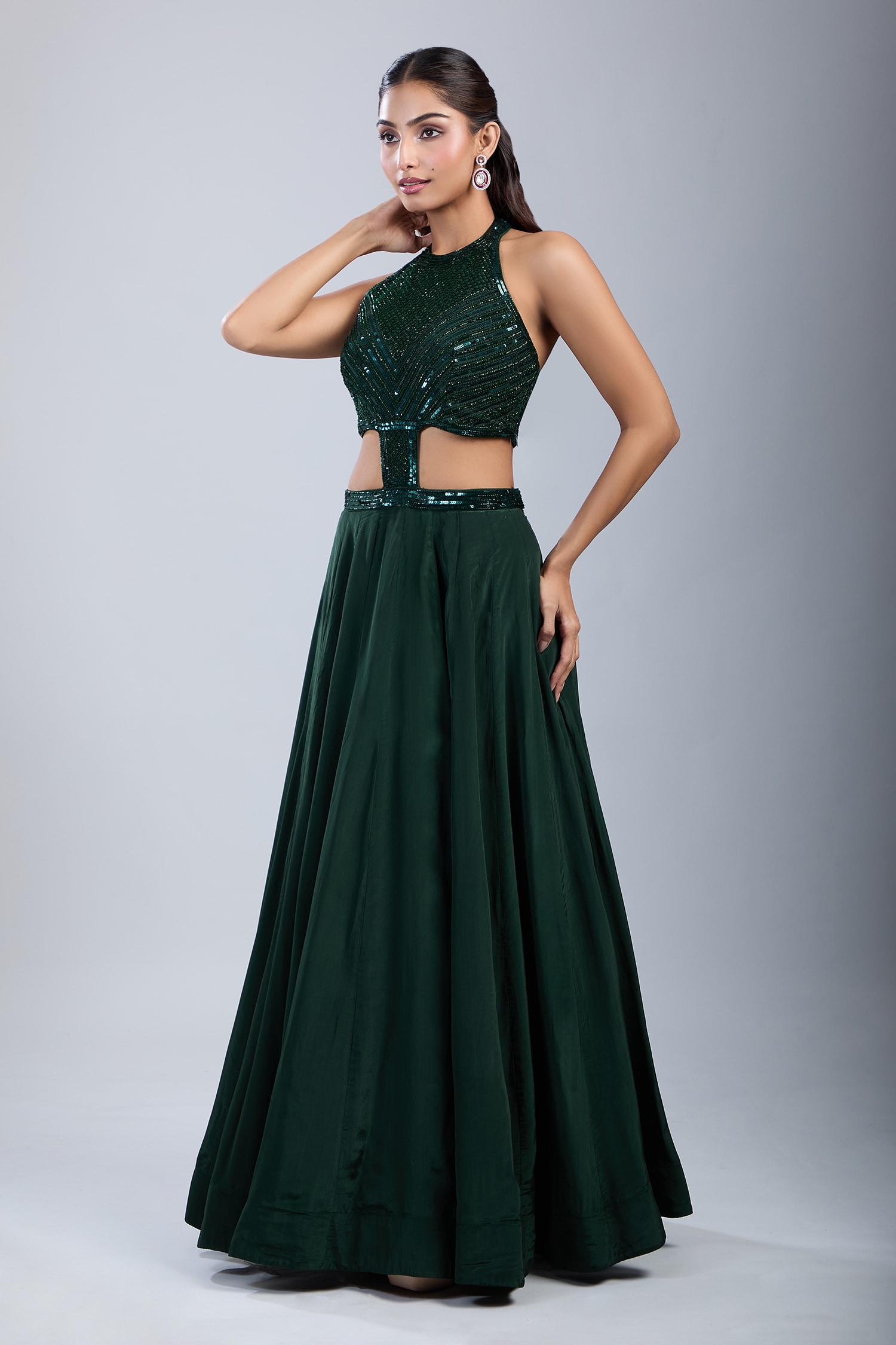 Embellished Cutwork Gown 