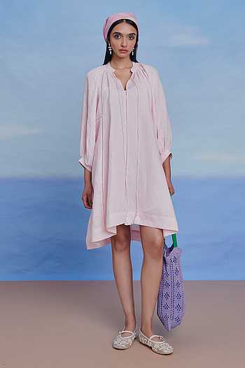 knee length dresses for ladies White Royal Toscana Linen Dress