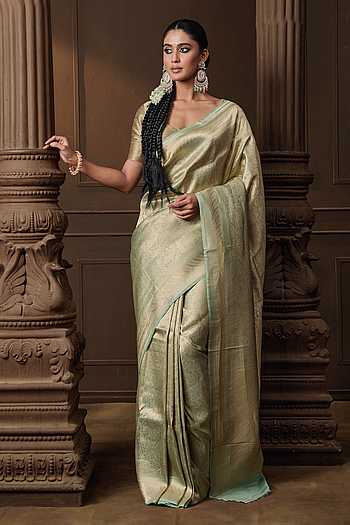 Banarasi Silk Saree With Running Blouse Piece