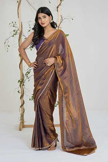 Molten Twilight Saree With Blouse