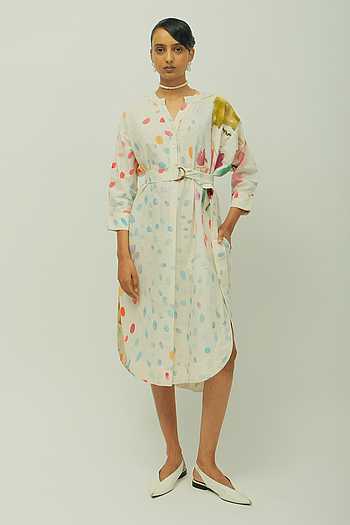 Kahlo Printed Poplin Dress