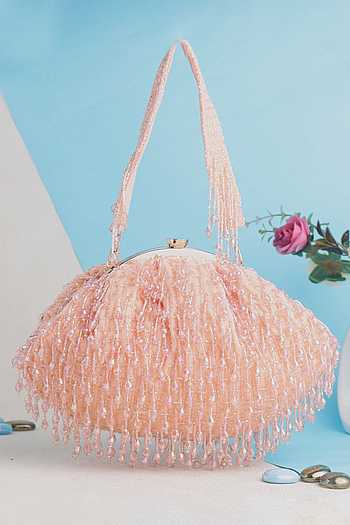Beaded Batua Bag with Detachable Handle 