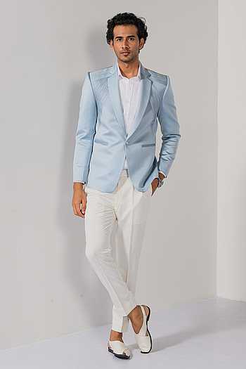 Shop Off designer White Blazers for Men Online | Aza Fashions