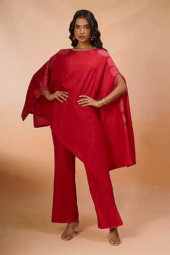 Asymmetric Kurta With Pant