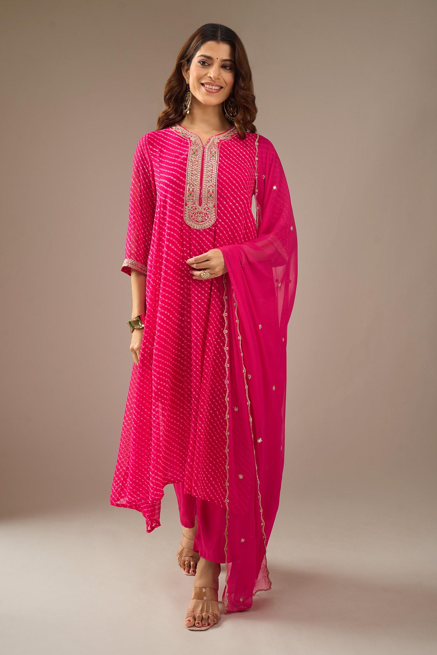 Mothra Georgette Embroidered Kurta Set 