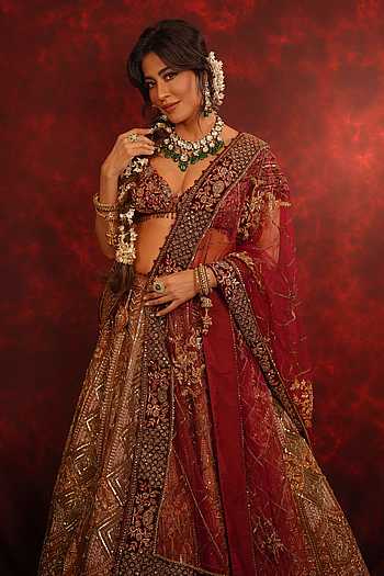 Ruhani Raat Zardozi Embroidered Bridal Lehenga Set