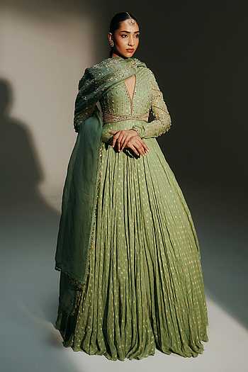 Chaya Hand Embroidered Anarkali With Dupatta