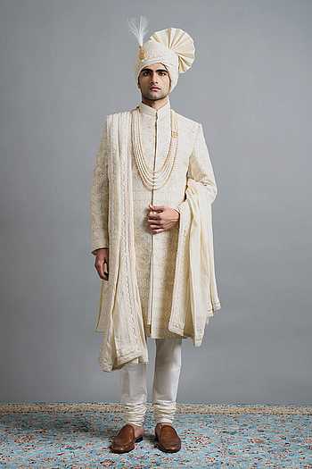 Gargee Designers Arnav Ivory Sherwani Set