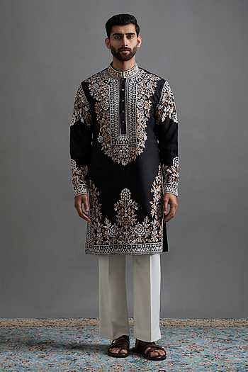 Viraasat Embroidered Kurta Pant Set