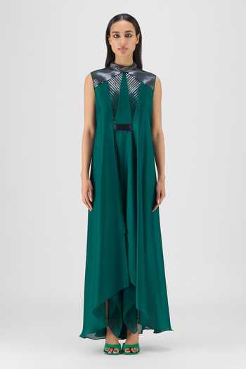 Shop Emerald%20green designer Dresses for Women Online | Aza Fashions