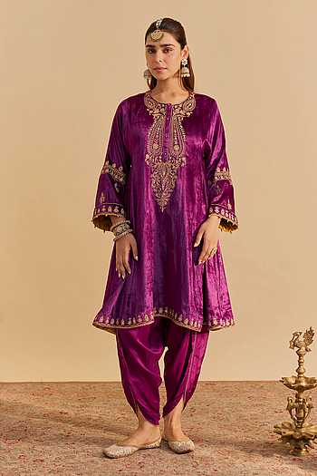 Amal Choga Kurta With Tulip Dhoti Pant
