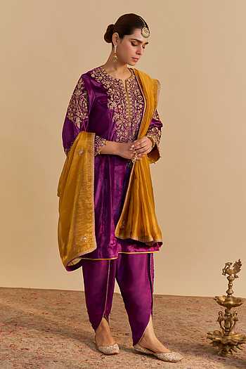 Eira Choga Kurta Tulip Dhoti Pant Set