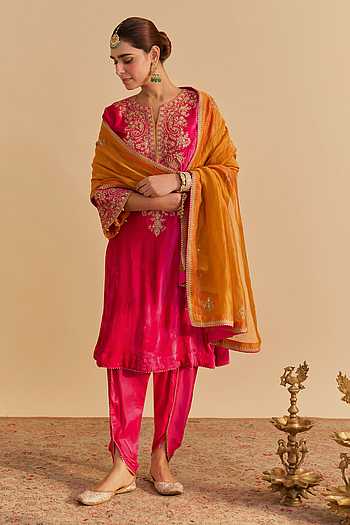 Eira Choga Kurta Tulip Dhoti Pant Set