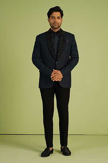 slim fit dress slacks Trim Fit 2 Piece Suit Black  Wedding Shoppe