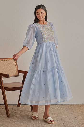 Faye Applique Embroidered Dress