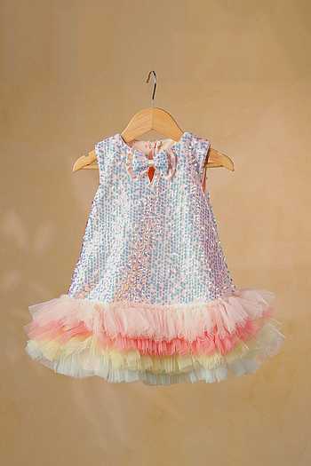 silver shimmer dresses online india Silver Lycra shimmer dress