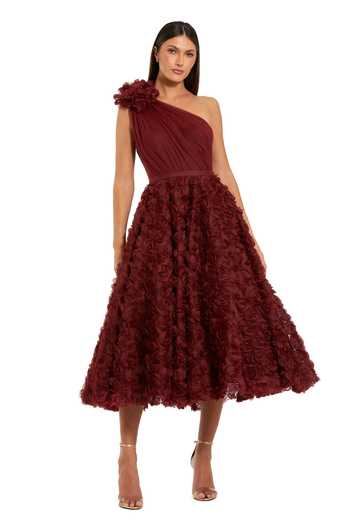 casual burgundy maxi dress Blaise Burgundy Satin Maxi Dress - 12 main image 1