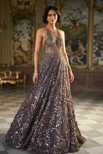 Buy Designer Net Gowns for Women Online In US | Aza Fashions