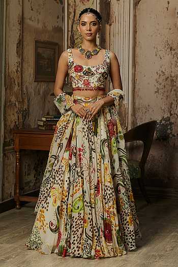 DiyaRajvvir Printed Lehenga Set