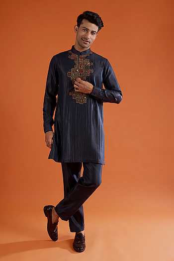 Placement Embellished Kurta & Pant Set