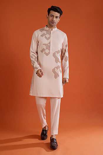 Geometric Pattern Kurta Set