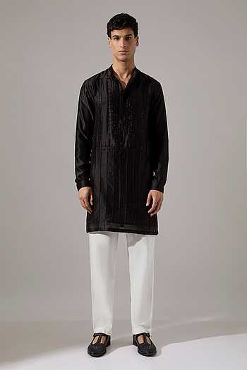 Robert Hand Embroidered Kurta Set