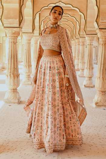Shop Latest Designer Cotton Lehengas for Women Online in US