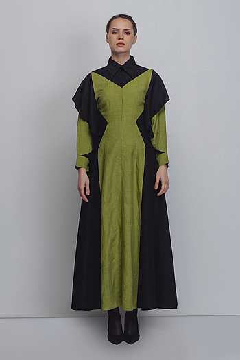 green emerald velvet dress Marie Green & Navy Color Block Dress – The Oaks Apparel Co