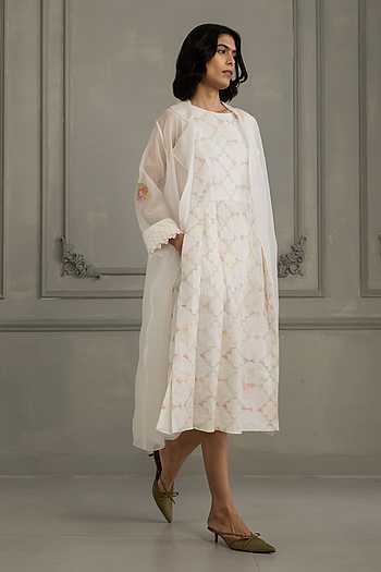 Hand Block Print Dress & Jacket Set