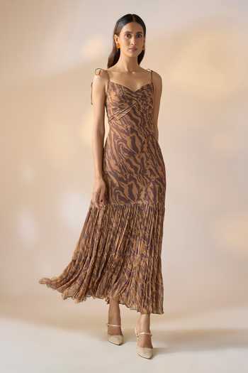 marble dress brown Betsy Dress (Brown Multi)
