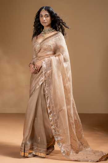 ANKIT INTERNATIONAL Non Woven Saree Cover Storage Bags for Clothes (BEIGE) (3