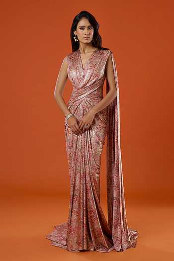 saree dress New Indian Pakistani Bollywood Designer sarees for women sari party wear Use only non Gaurav Gupta's Designer Saree Gowns