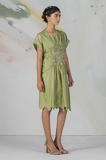 green emerald velvet dress Dark Green Satin Strapless Pleats Mini Sleeveless Homecoming Dress