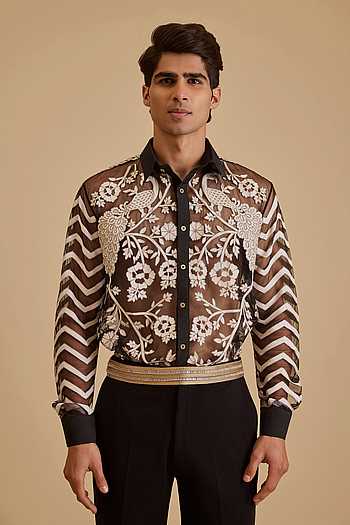 sachin and babi light blue dress Custom Embroidered Dress Shirts