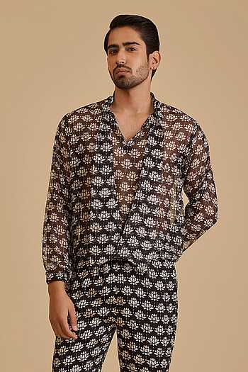 Lotus Print Kurta